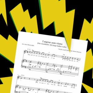 Noter på låten I segrar som vinns från musikalen Så länge bollen rullar.